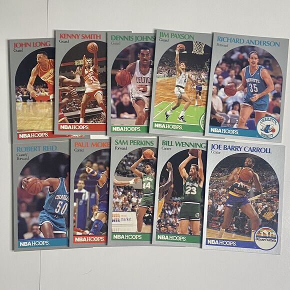 Vintage 1989 - 1990 NBA Hoops Basketball Cards Lot of 24 Cards - Picture 2 of 5